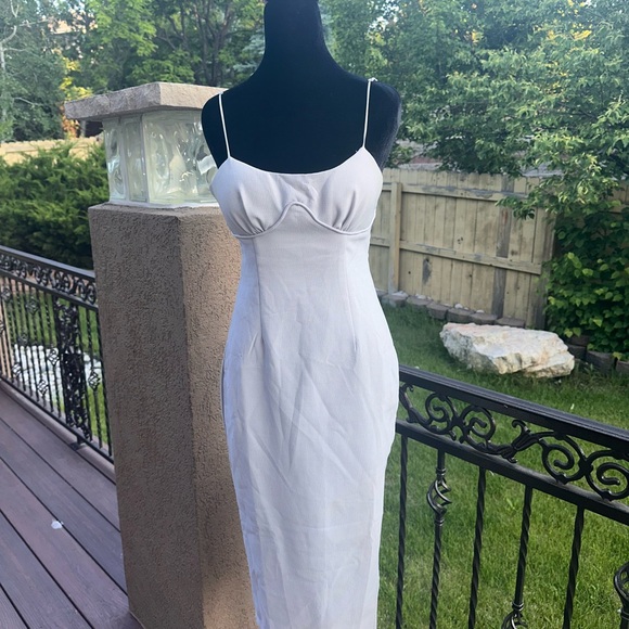 Hello Molly~Here comes the sun~Light Blue Midi Dress - Picture 2 of 6